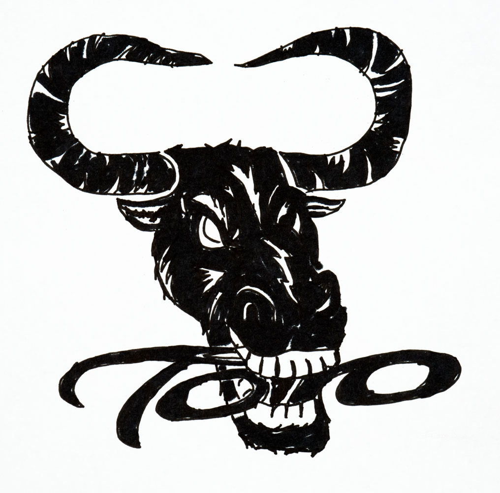 Toro Head Illustration